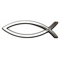 Open Ichthus Fish Nameplate